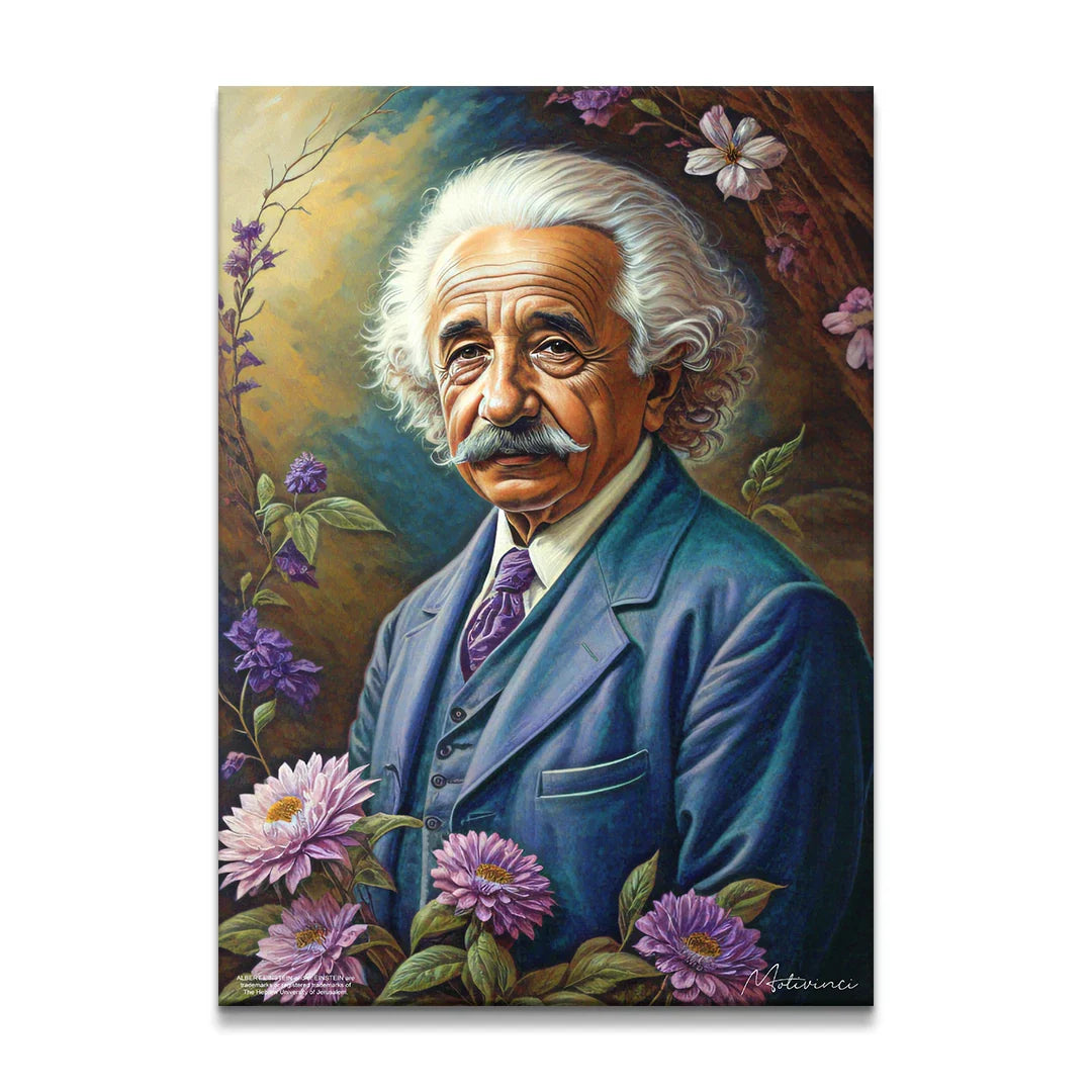 Albert Einstein - Floral